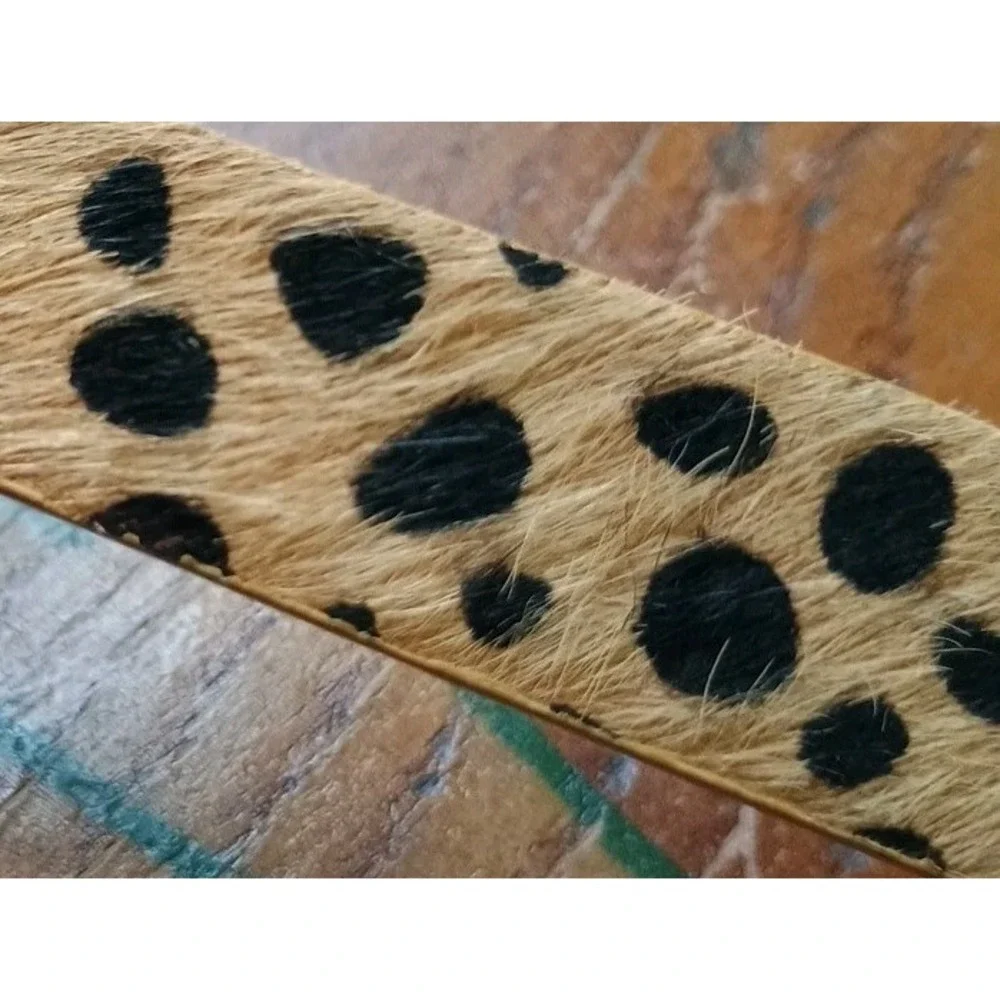 Downeast Outfitters Animal Print‎ Suede Belt - Women's Medium/Large